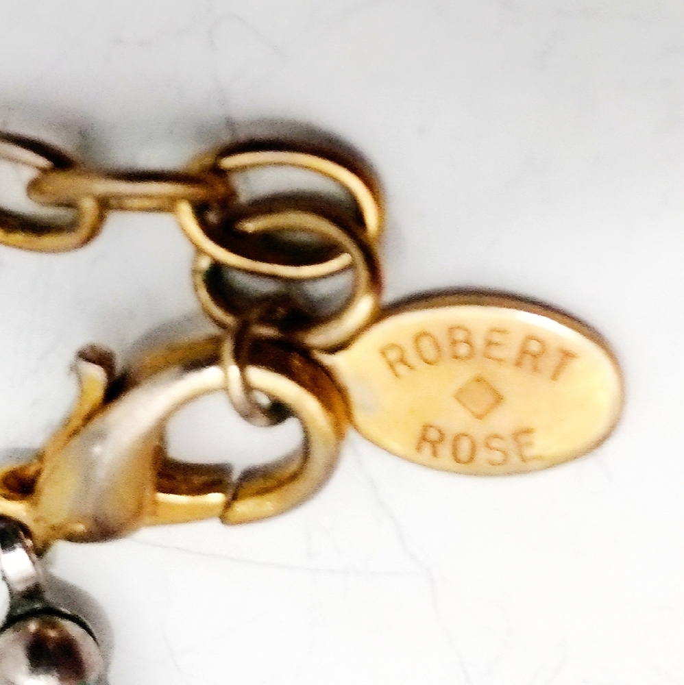 Vintage Robert Rose Early Plastic Amber Necklace - Picture 7 of 8